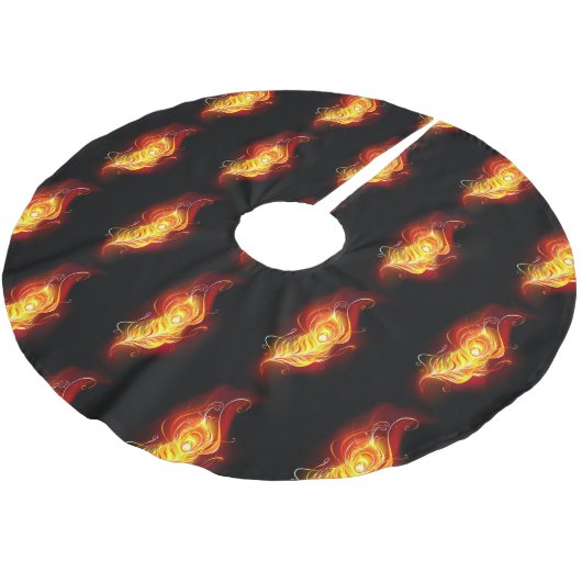 Feather Polyester Weihnachtsbaumdecke (Schrägansicht)