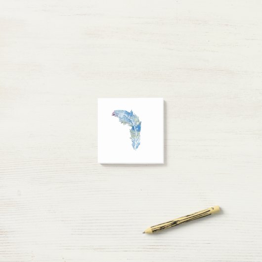 Feather Post-it Klebezettel (Auf Schreibtisch)