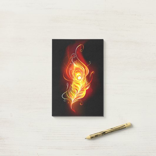 Feather Post-it Klebezettel (Auf Schreibtisch)