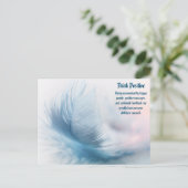 Feather Postkarte (Stehend Vorderseite)