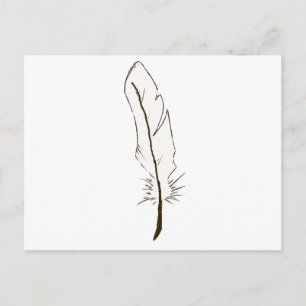 Feather Postkarte
