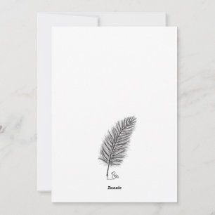 Feather Quill die Stimme der Gedanken und Emotione Feiertagskarte