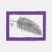 Feather Quill die Stimme der Gedanken und Emotione Fleecedecke (Vorderseite (Horizontal))