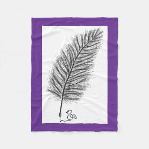 Feather Quill die Stimme der Gedanken und Emotione Fleecedecke