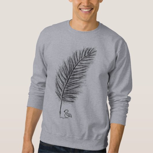 Feather Quill die Stimme der Gedanken und Emotione Sweatshirt (Vorderseite)