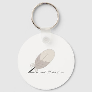 Feather Quill Schlüsselanhänger