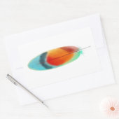 Feather Rechteckiger Aufkleber (Umschlag)