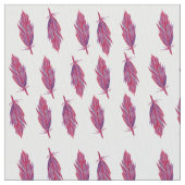 Feather Red Pink Watercolor Stoffe (Nahaufnahme)
