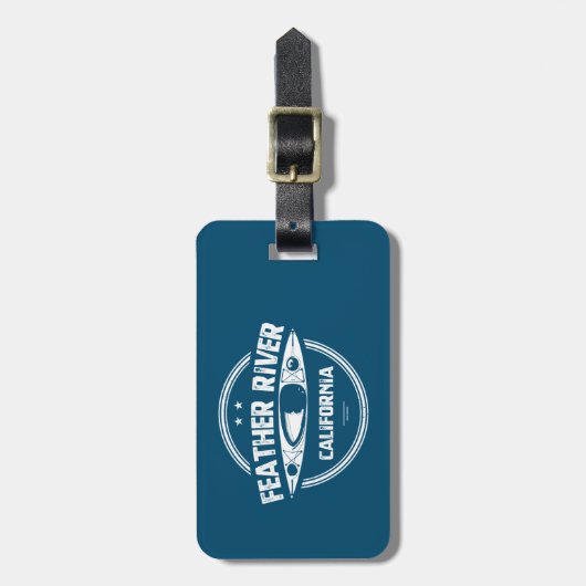 Feather River, Kalifornien Gepäckanhänger (Vorderseite vertikal)