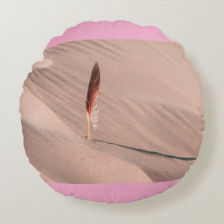 feather  rundes kissen