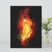 Feather Save The Date (Stehend Vorderseite)