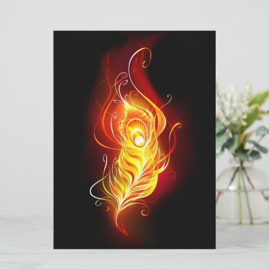 Feather Save The Date (Stehend Vorderseite)