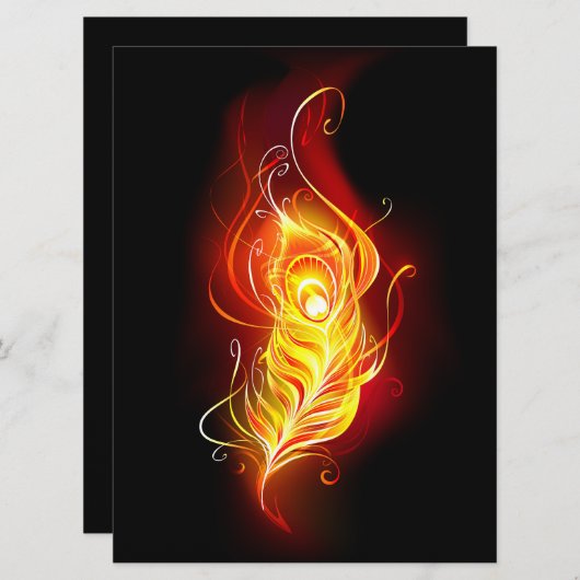 Feather Save The Date (Vorne/Hinten)