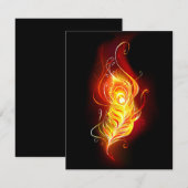 Feather Save The Date (Vorne/Hinten)