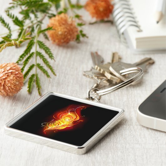 Feather Schlüsselanhänger (Seite)