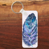 Feather Schlüsselanhänger - Benutzerdefinierte Far (Vorderseite)