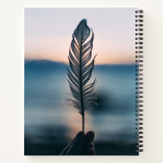 Feather Sea Mediation Notizblock (Rückseite)