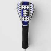 Feather Segen in Blue Golf Head Cover Golf Headcover (Vorderseite)