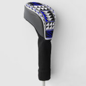 Feather Segen in Blue Golf Head Cover Headcover (angewinkelt)