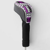Feather Segen in rosa Golf Head Cover Headcover (angewinkelt)
