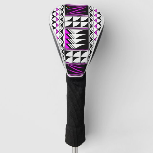 Feather Segen in rosa Golf Head Cover Headcover (Vorderseite)