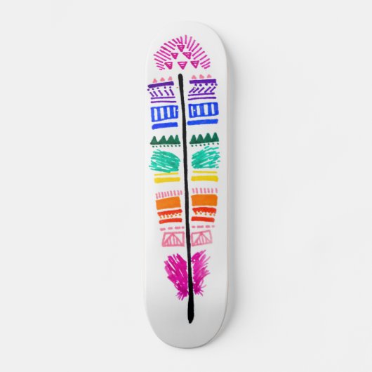 Feather Skateboard. Skateboard (Vorderseite)