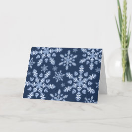 Feather Snowflake Blizzard Feiertagskarte