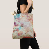 Feather Snowflake Sky Clouds Galaxy Lila Blush Tasche (Von Nahem)