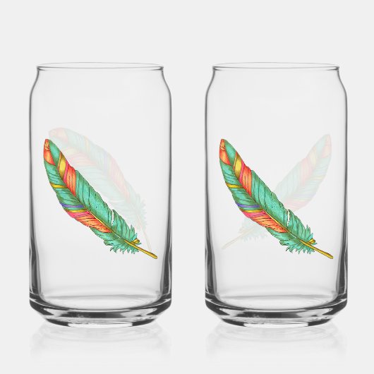 Feather Soda Glas (Rückseite)