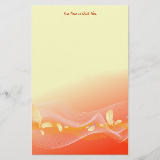 Feather Song Briefpapier (Vorderseite)