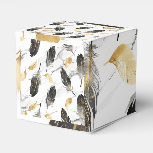 "Feather Touch Cube Geschenkboxen" Geschenkschachtel (Rückseite)