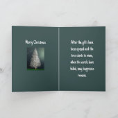 FEATHER TREE CHRISTMAS CARD DANKESKARTE (Innenseite)