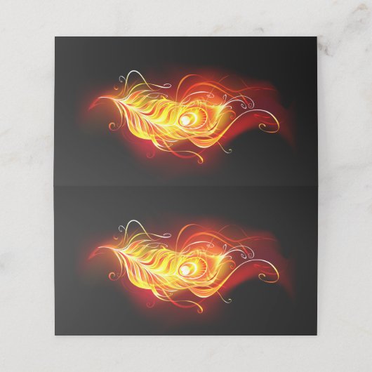 Feather Treuekarte (Außenseite Aufgefaltet)