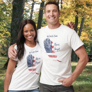 Feather USA Flag nie vergessen Erinnerung T - Shir T-Shirt