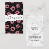 Feather Vector Nahtlose Vintage Lippen Visitenkart Visitenkarte (Vorne/Hinten)