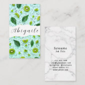 Feather Vector Seamless Vintag Fresh Visitenkarte (Vorne/Hinten)