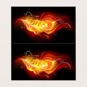 Feather Visitenkarten (Außenseite Aufgefaltet)