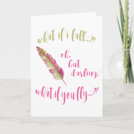 Feather - Was ist, wenn ich falle? Förderung Karte