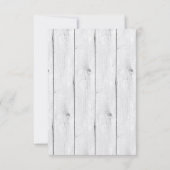 Feather Watercolor | Elegant Boho Wedding Einladung (Rückseite)