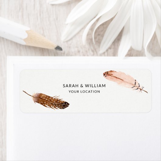 Feather Watercolor-Label (Insitu)