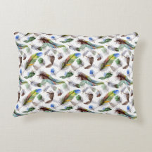 Feather Watercolor Muster