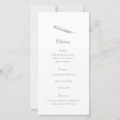Feather Wedding Menu (Vorderseite)