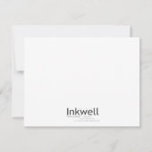 Feather Wedding RSVP Card Karte (Rückseite)