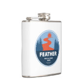 Feather Wild and Landschaftlich River Flachmann (Rechts)