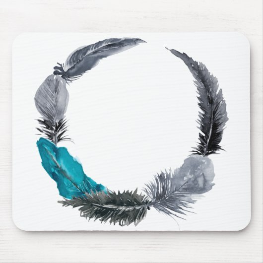 Feather Wreath Mousepad (Vorne)