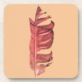 Feather zeichne originelle Kunstillustrierung Getränkeuntersetzer (Vorderseite)