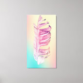 Feather zeichne originelle Kunstillustrierung Leinwanddruck (Vorderseite)