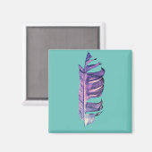 Feather zeichne originelle Kunstillustrierung Magnet (Vorderseite/Rückseite)