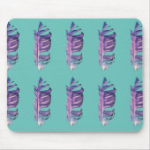 Feather zeichne originelle Kunstillustrierung Mousepad (Vorne)