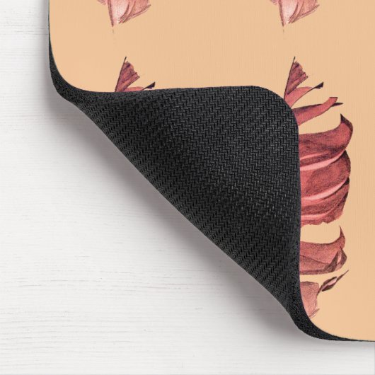 Feather zeichne originelle Kunstillustrierung Mousepad (Ecke)